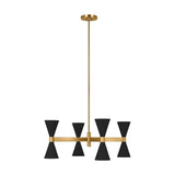 Albertine Extra Large Chandelier LIGHTING - chandelier Visual Comfort Midnight Black