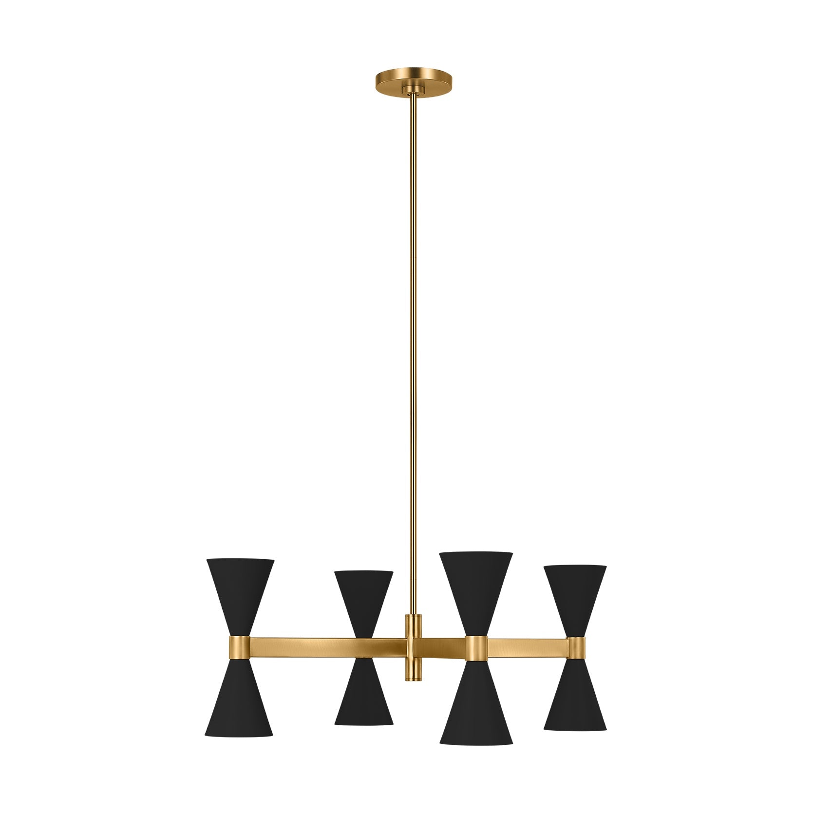 Albertine Extra Large Chandelier LIGHTING - chandelier Visual Comfort Midnight Black