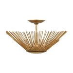 Helios Large Semi-Flush Mount LIGHTING - flush mount Visual Comfort - Studio Antique Gild