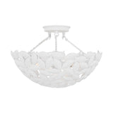 Kelan Semi Flush Mount LIGHTING - flush mount Visual Comfort - Studio Textured White