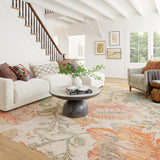 Zell Transitional Floral Machine Washable Rug RUGS - synthetic Dash & Albert