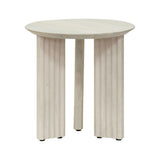 Agnes End Table FURNITURE - end table Surya White