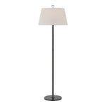 Griffin Large Floor Lamp LIGHTING - floor lamp Visual Comfort Bronze and Chocolate Leather