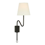 Griffin Articulating Sconce LIGHTING - sconce Visual Comfort Bronze and Chocolate Leather