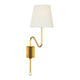 Hand-Rubbed Antique Brass and Saddle Leather