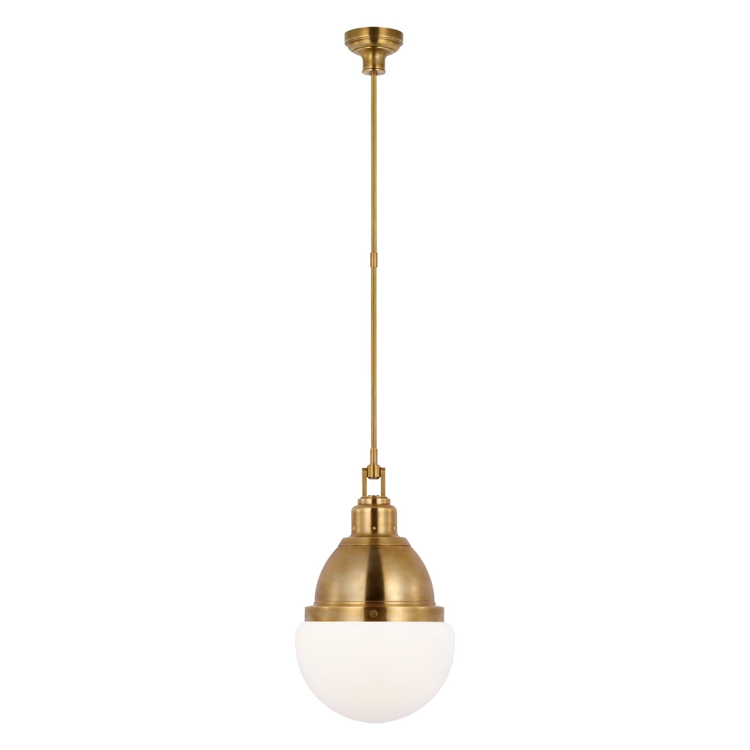 Bernard 14" Pendant LIGHTING - pendant Visual Comfort Hand-Rubbed Antique Brass