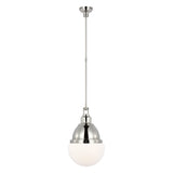 Bernard 14" Pendant LIGHTING - pendant Visual Comfort Polished Nickel