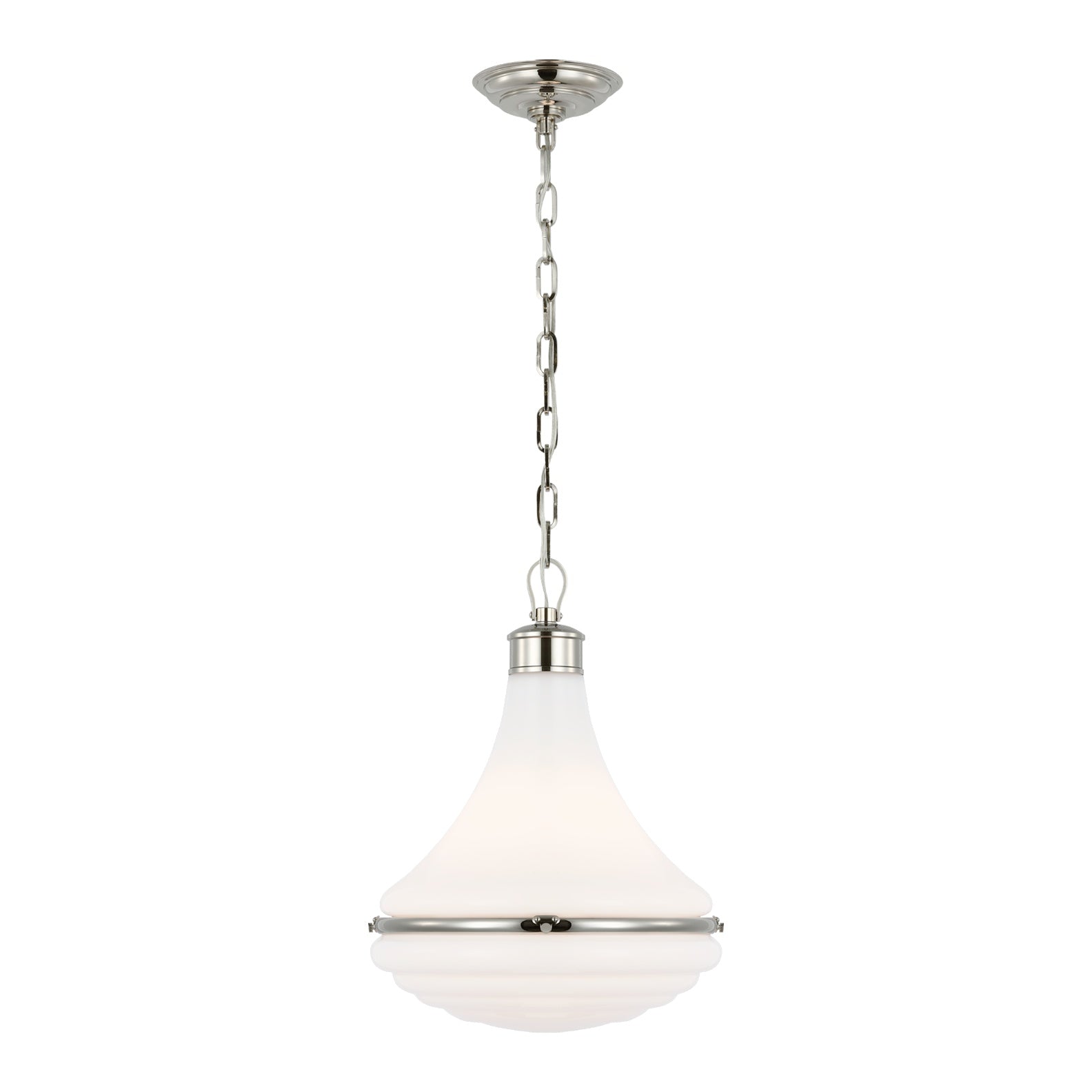 Wesley 15" Pendant LIGHTING - pendant Visual Comfort Polished Nickel