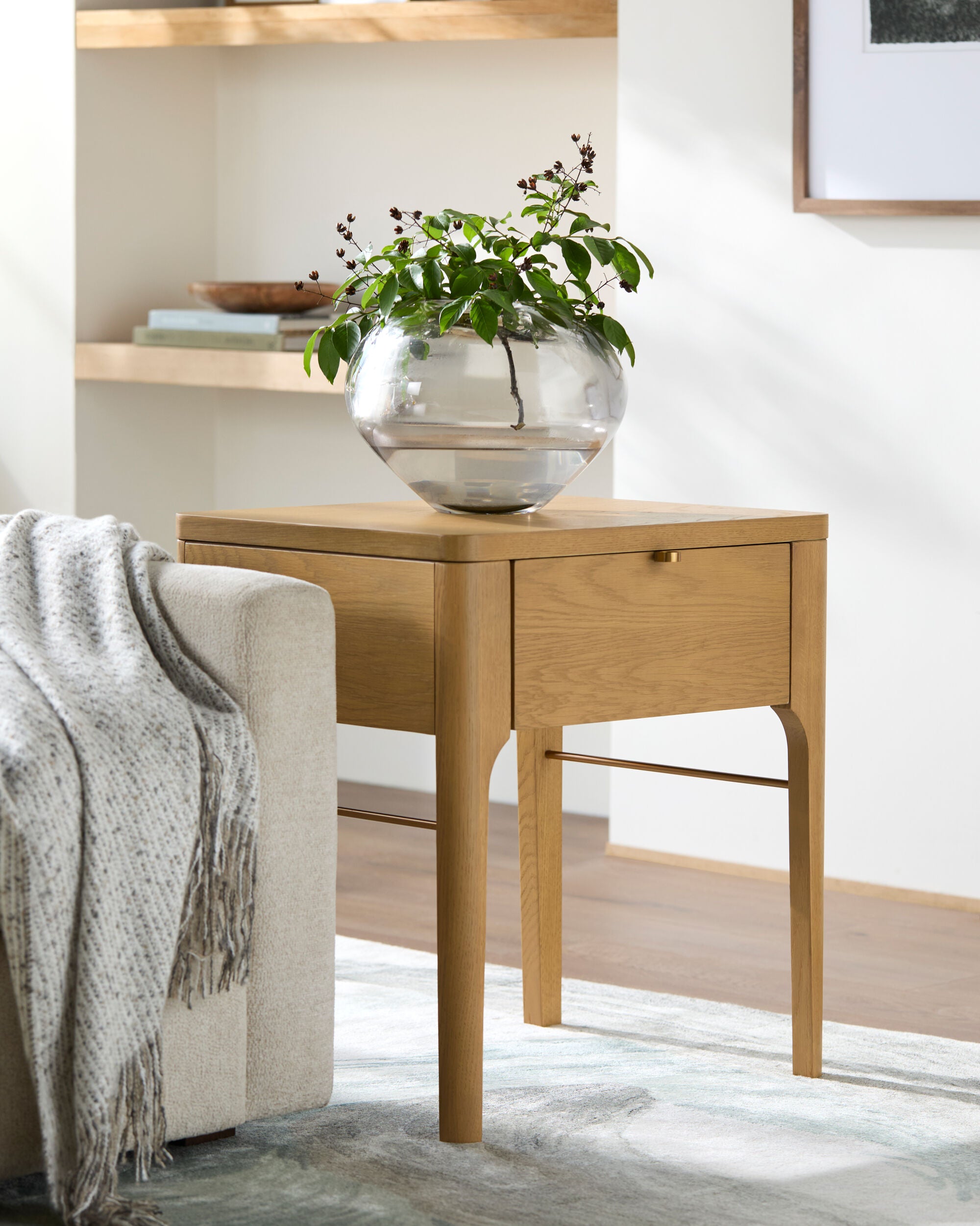 Anello End Table FURNITURE - end table Surya