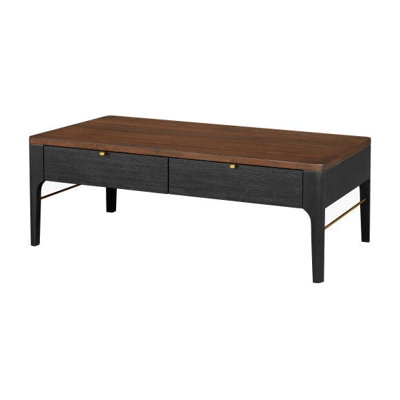 Anello Coffee Table FURNITURE - coffee table Surya ClearMetallic - Brass