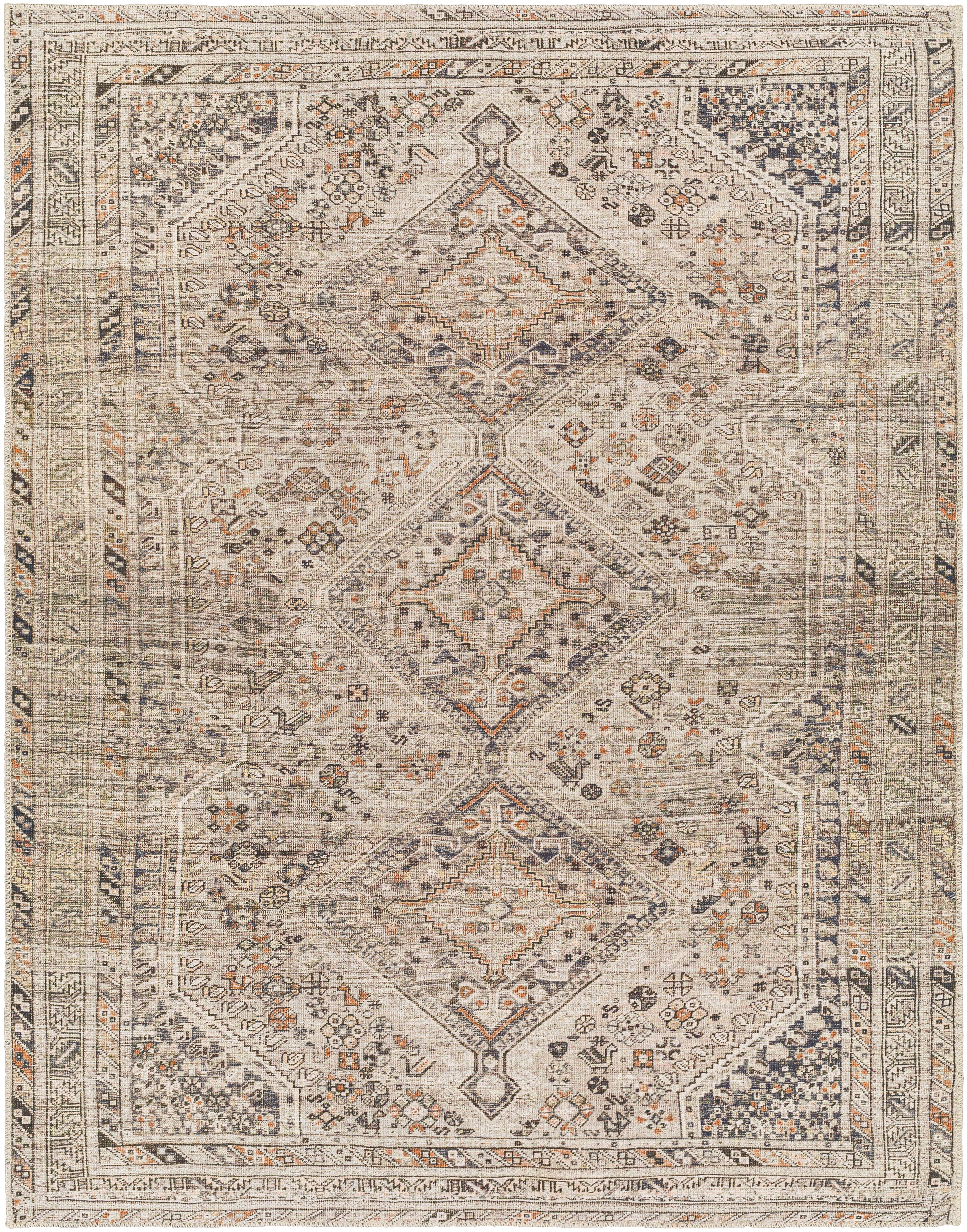 Aria Sage / Gold Washable Rug RUGS - synthetic Surya