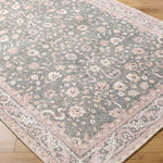 Aria Olive / Blush Washable Rug RUGS - synthetic Surya