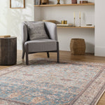 Aria Ocean / Clay Washable Rug RUGS - synthetic Surya