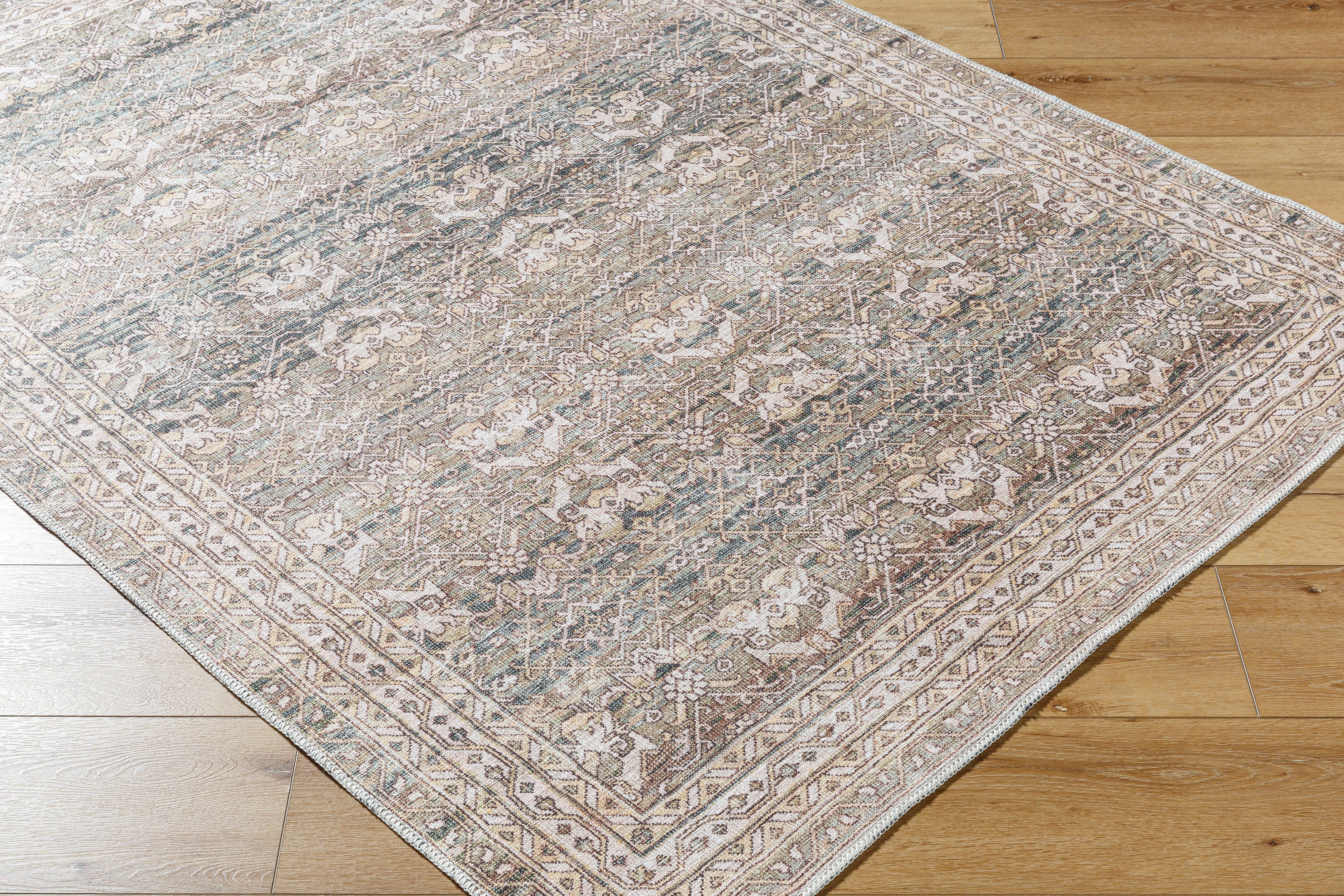 Aria Lagoon / Multi Washable Rug RUGS - synthetic Surya