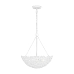 Kelan Small Pendant LIGHTING - chandelier Visual Comfort Textured White