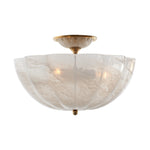 Rosehill Semi-Flush Visual Comfort Hand-Rubbed Antique Brass