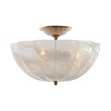 Rosehill Semi-Flush Visual Comfort Hand-Rubbed Antique Brass