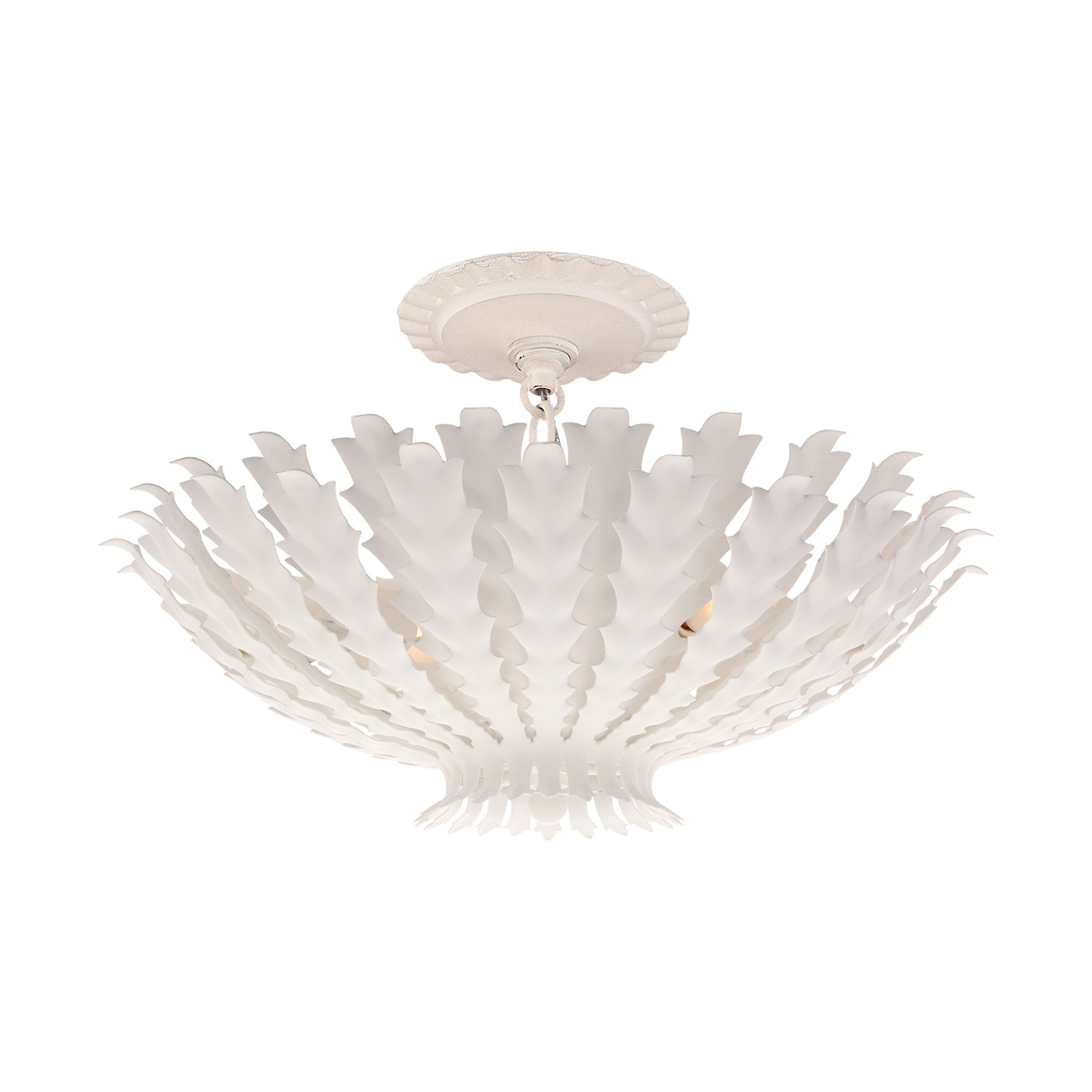 Hampton Mini Chandelier LIGHTING - chandelier Visual Comfort Plaster White