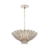 Hampton Small Chandelier LIGHTING - chandelier Visual Comfort Burnished Silver Leaf