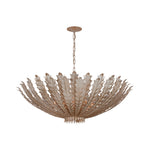 Hampton Extra Large Chandelier LIGHTING - chandelier Visual Comfort Burnished Silver Leaf