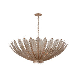 Hampton Large Chandelier LIGHTING - chandelier Visual Comfort Burnished Silver Leaf