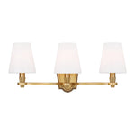 Paisley Three Light Vanity LIGHTING - vanity Visual Comfort Burnished Brass