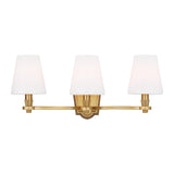 Paisley Three Light Vanity LIGHTING - vanity Visual Comfort Burnished Brass