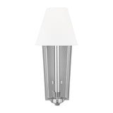 Paisley Tall Sconce LIGHTING - wall bath fixture Visual Comfort Polished Nickel