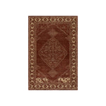 Quenl Vintage Handmade Wool Rug RUGS - wool Dash & Albert Red 5' x 8'