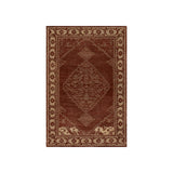Quenl Vintage Handmade Wool Rug RUGS - wool Dash & Albert Red 5' x 8'