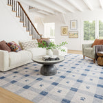 Valen Modern Plaid Machine Washable Rug RUGS - synthetic Dash & Albert