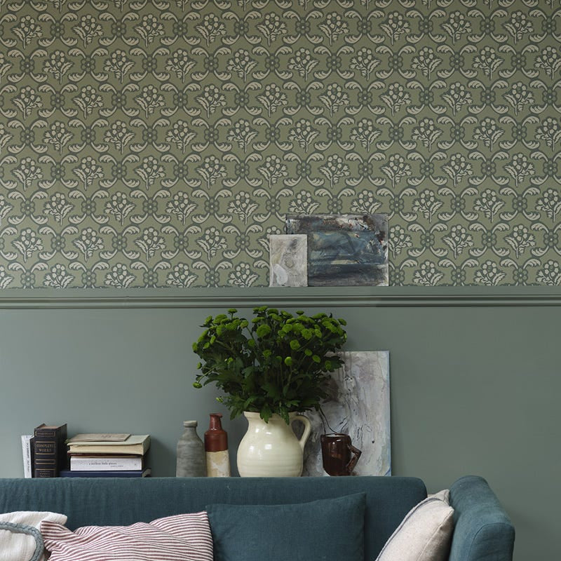 Farrow & Ball Baracé Wallpaper WALLPAPER - Farrow & Ball Farrow & Ball