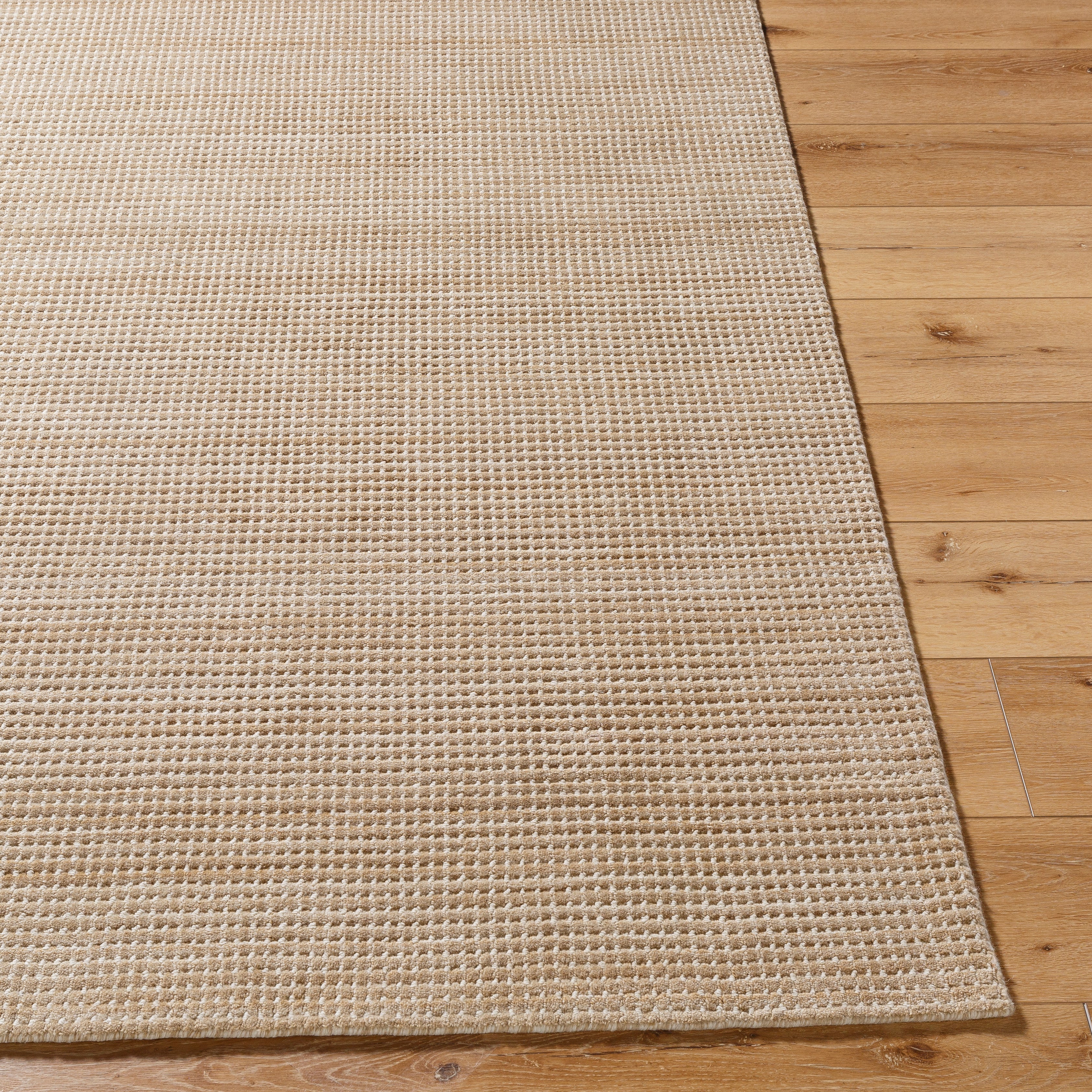 Boston Tan Handwoven Rug RUGS - wool Surya