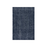 Vox Chevron Handmade Wool Rug RUGS - wool Dash & Albert Navy 5' x 8'