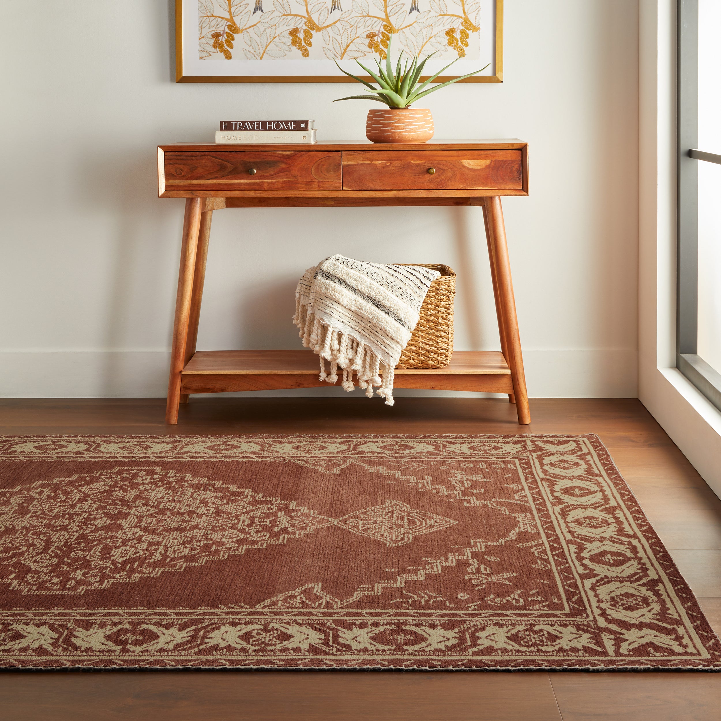 Quenl Vintage Handmade Wool Rug RUGS - wool Dash & Albert