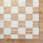 Becki Owens Kamey Checkered Jute Rug 0-RUGS - jute Surya