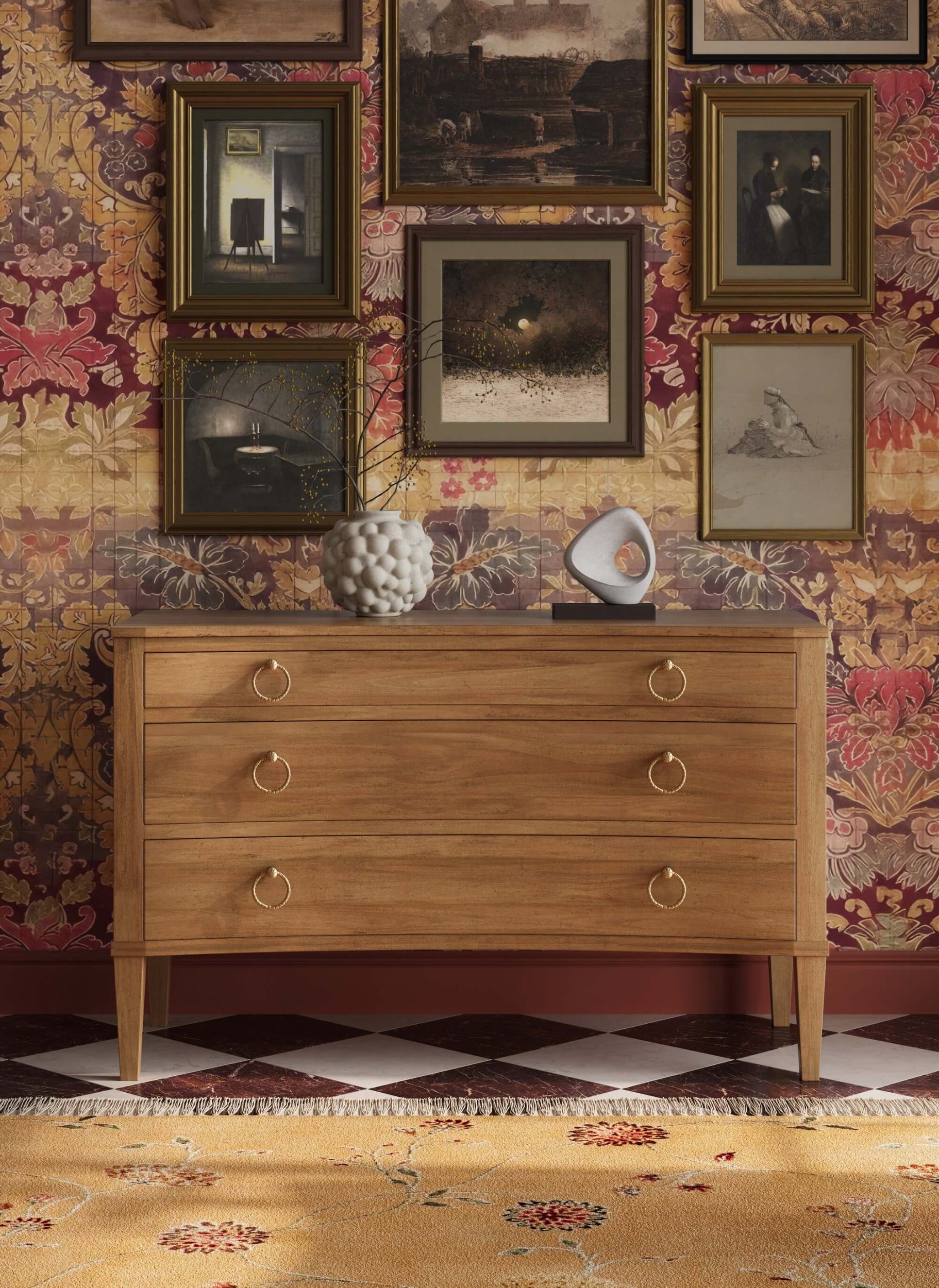 Bowie 3 Drawer Chest FURNITURE - dressers & chests Bramble