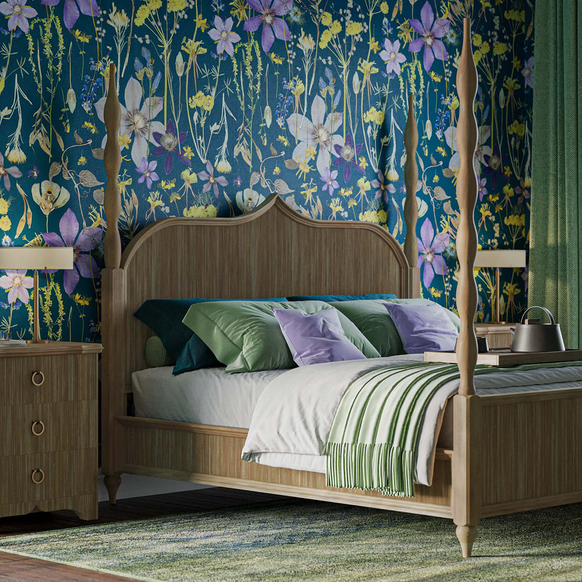 Brigley Wooden Back Bed FURNITURE - beds Bramble