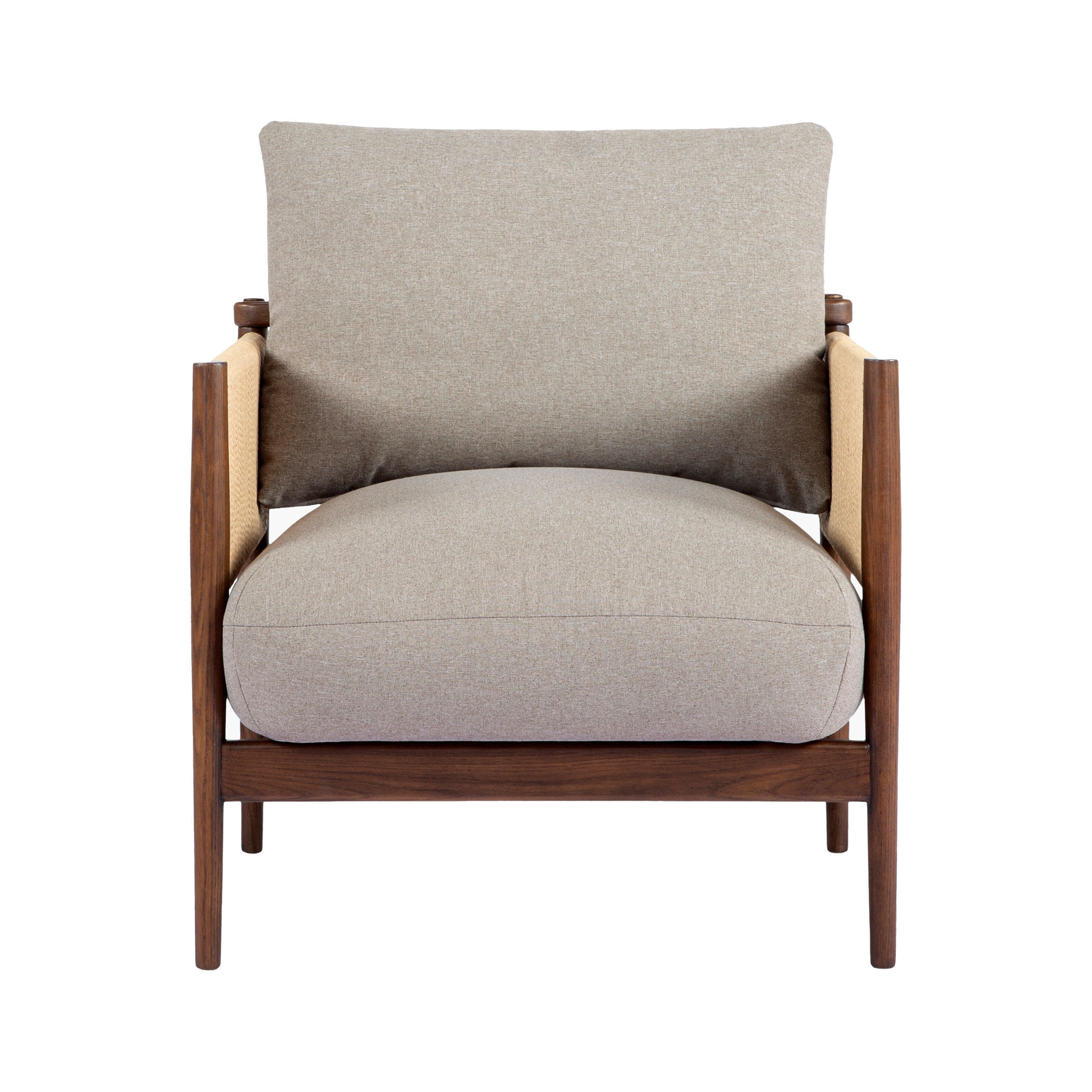 Brielle Accent Chair FURNITURE - accent chair Surya Dark Brown