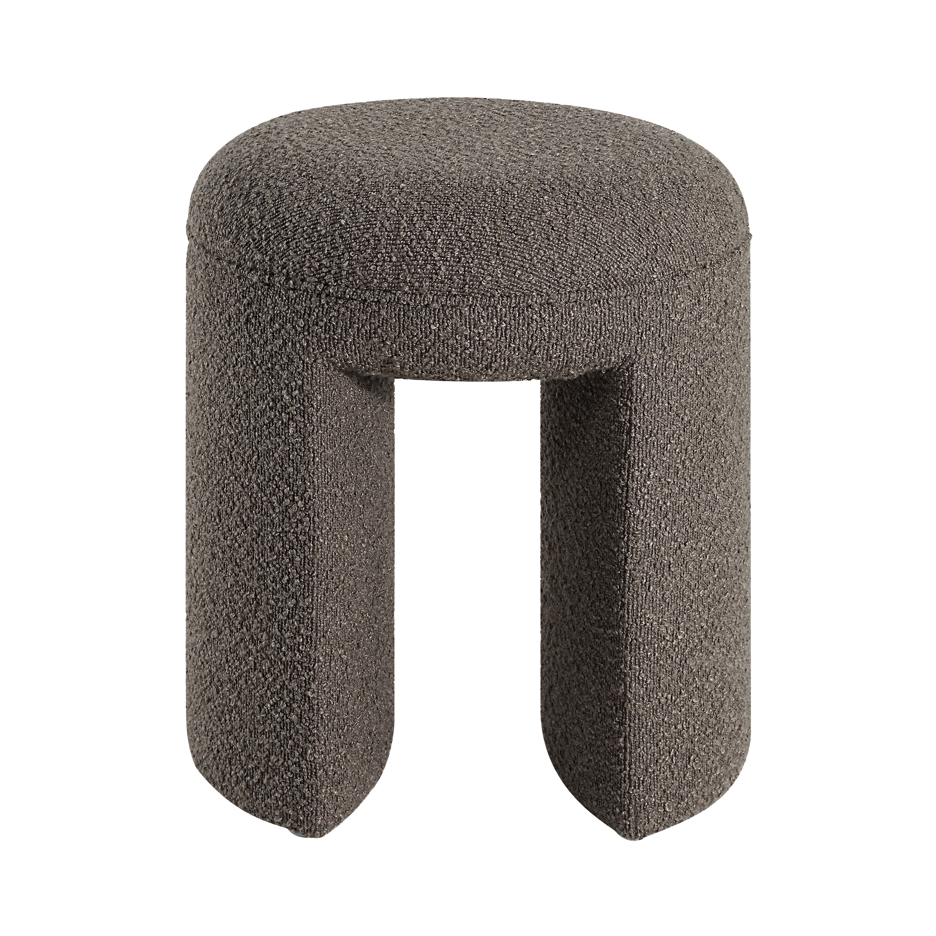 Amarah Stool, Taupe Boucle