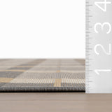 Sundara Modern Plaid Indoor/Outdoor Rug RUGS - synthetic Dash & Albert
