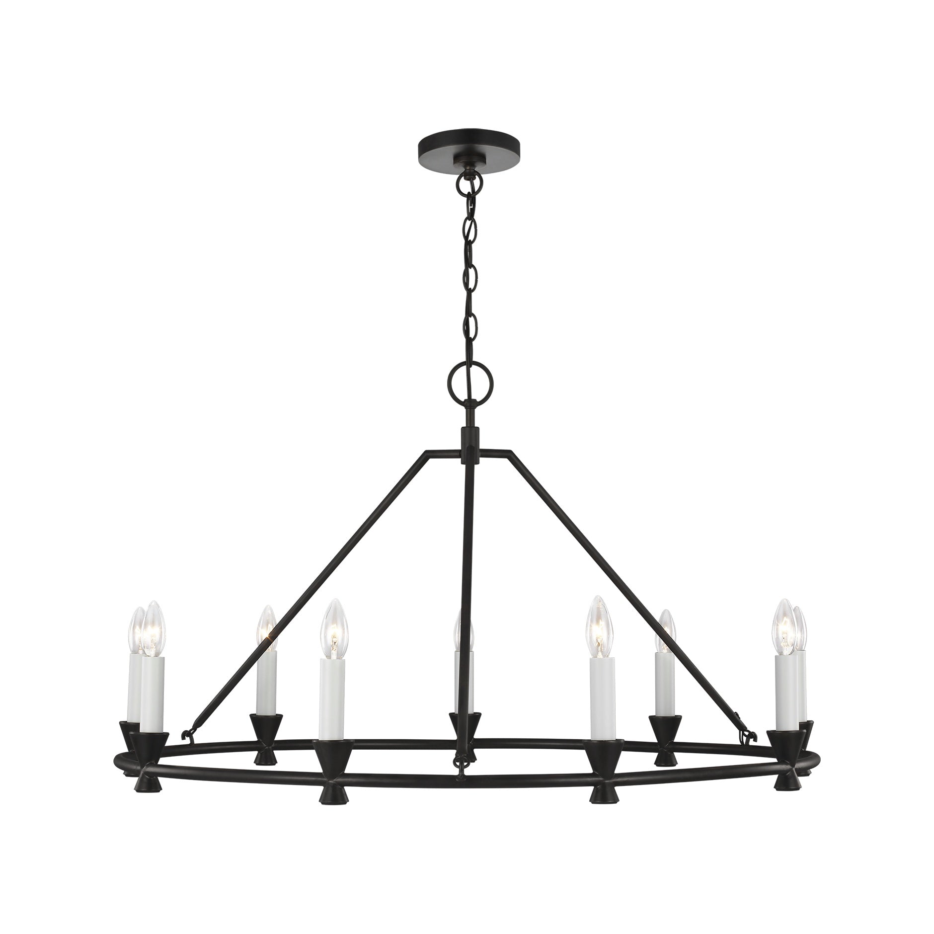 Keystone Medium Chandelier LIGHTING - chandelier Visual Comfort - Studio