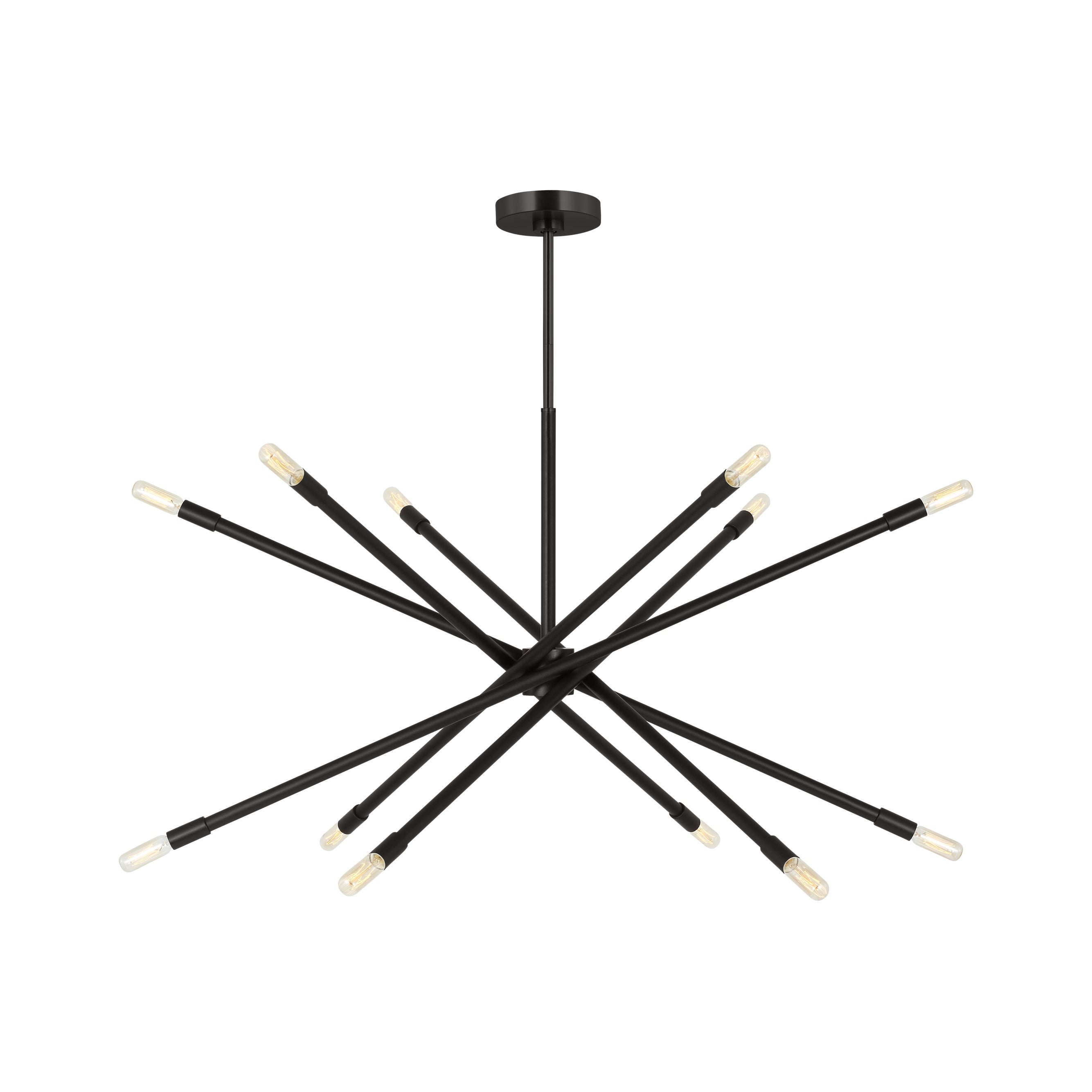 Eastyn Large Chandelier LIGHTING - chandelier Visual Comfort - Studio Midnight Black