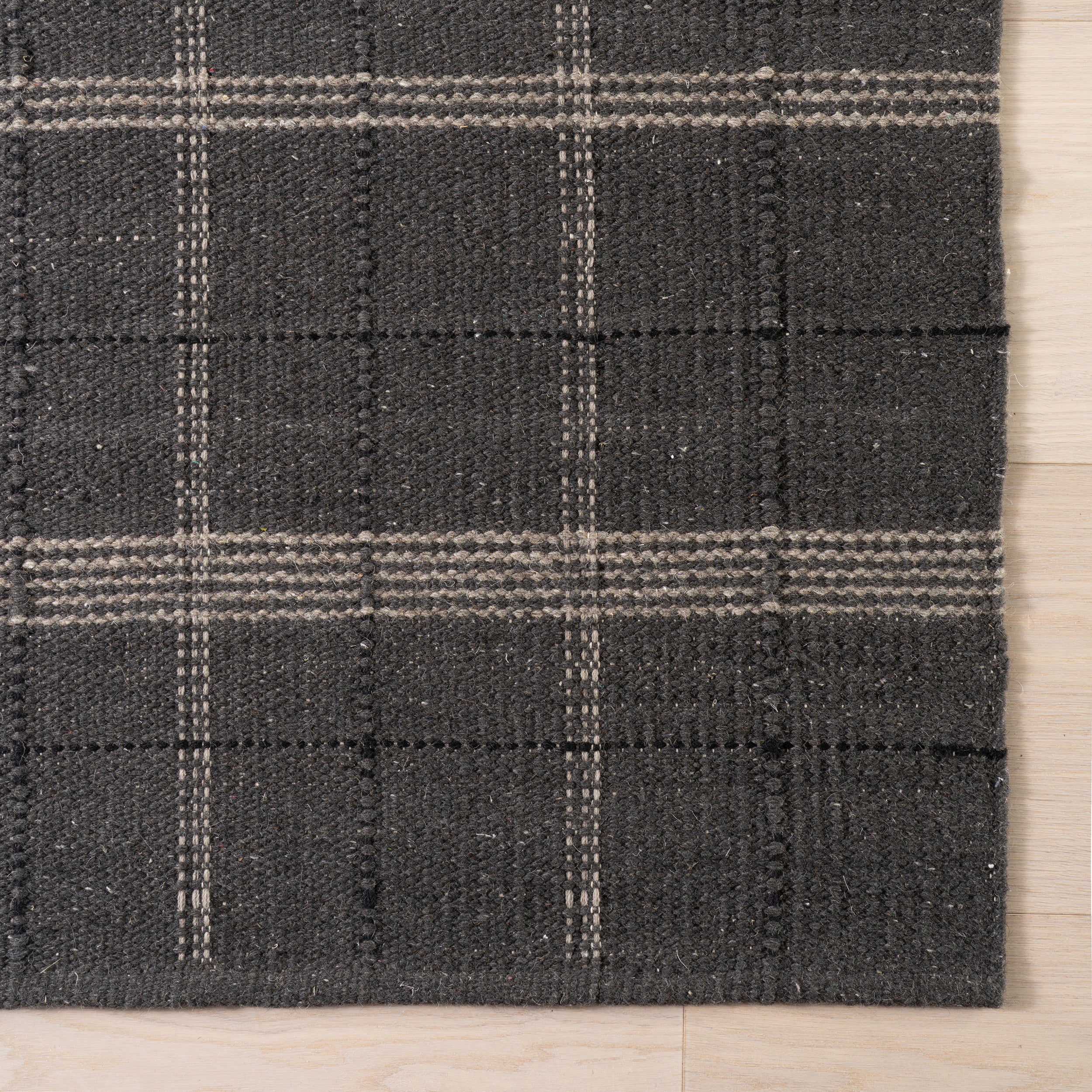 Nate Berkus Downing Plaid Wool Cozy Area Rug RUGS - wool Dash & Albert