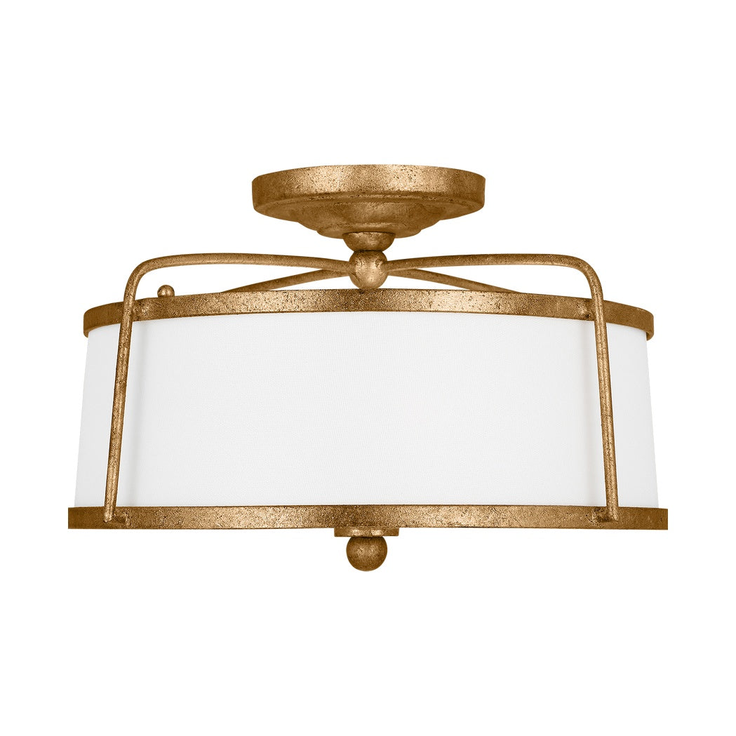 Stonington Medium Semi-Flush Mount LIGHTING - ceiling fixture Visual Comfort - Studio Antique Gild