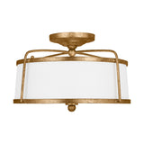 Stonington Medium Semi-Flush Mount LIGHTING - ceiling fixture Visual Comfort Antique Gild