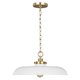 Matte White and Burnished Brass