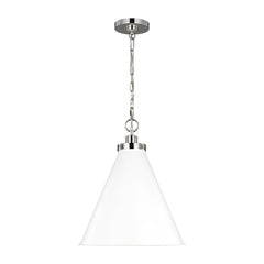 Matte White and Polished Nickel