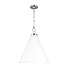 Matte White and Polished Nickel