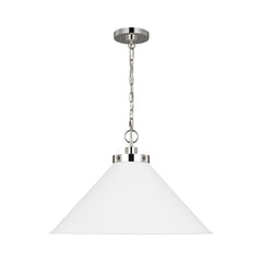 Matte White and Polished Nickel